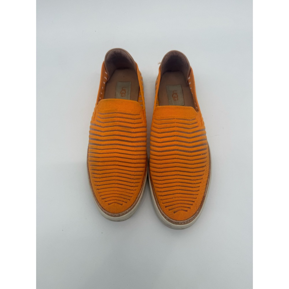 UGG Sammy Breeze Knit Slip On Loafers Sneakers Orange Women's Casual Shoes US 10